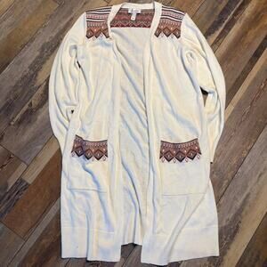 Western duster cardigan| Aztec sweater boho tribla printed